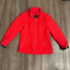 Lauren by Ralph Lauren Red Quilted Jacket Women Size S